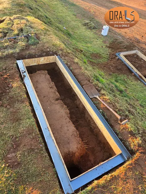 Custom stairs foundation using ORALS-supplied structural systems and materials